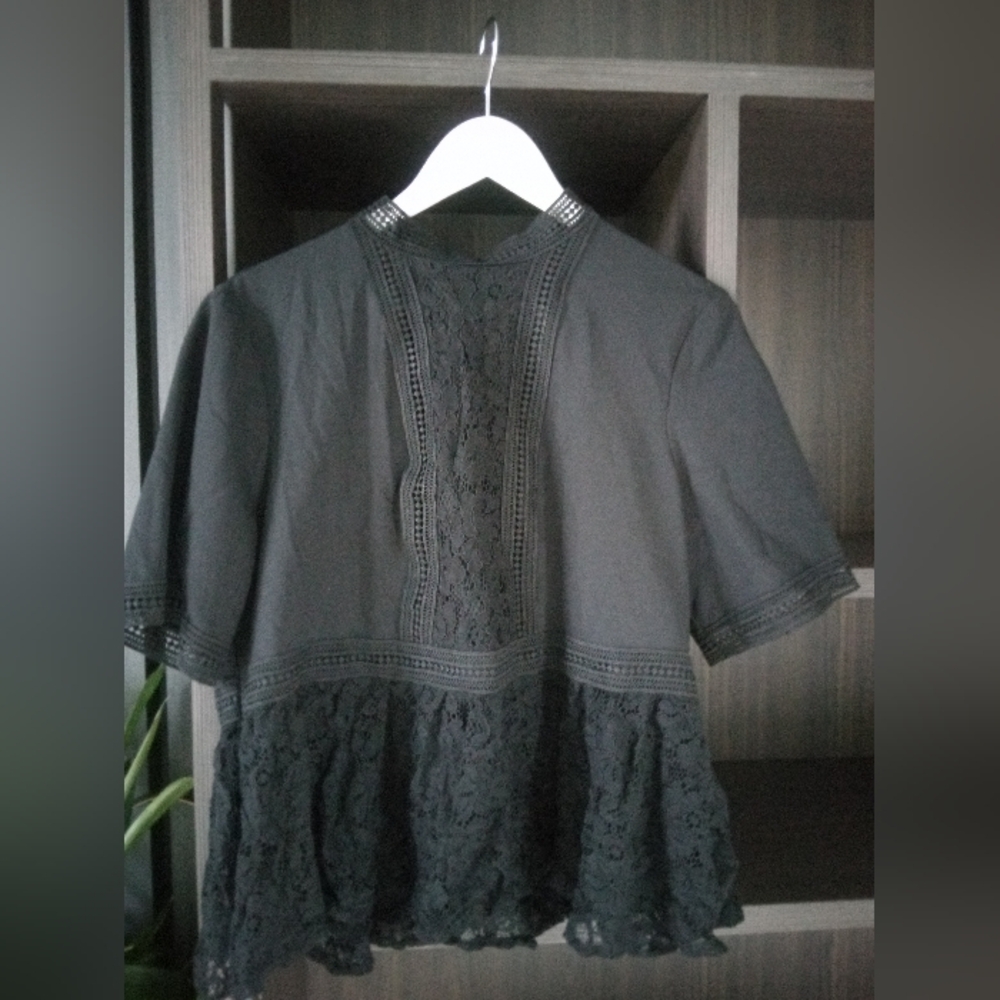 Zara Blouse, XL,Black Orig. $49.50